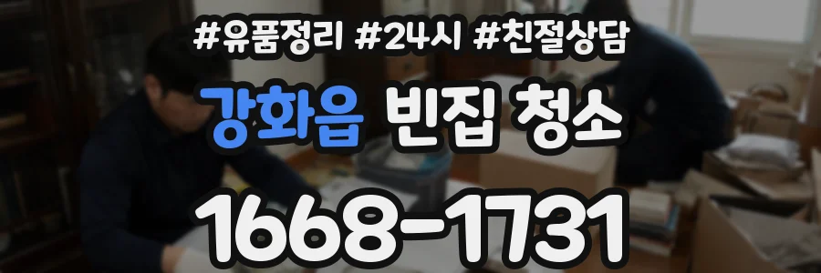 강화읍 빈집 청소