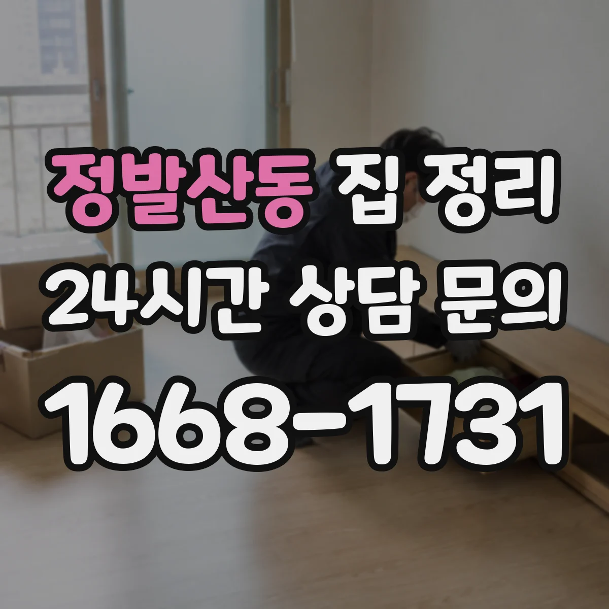 정발산동 집 정리