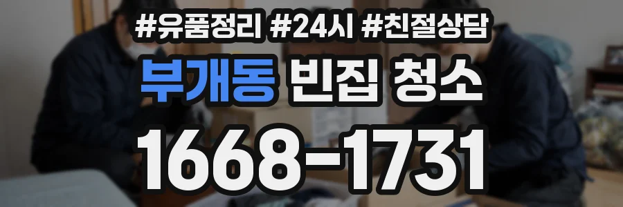 부개동 빈집 청소