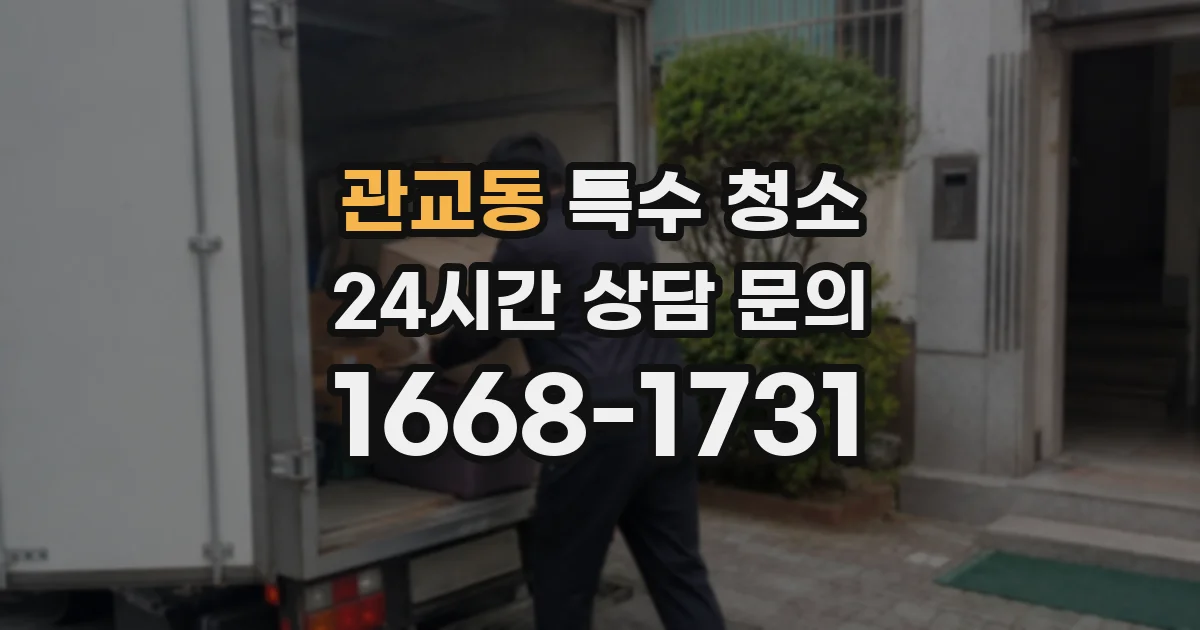 관교동 특수 청소