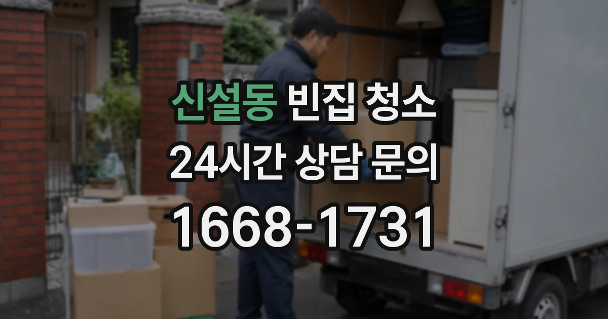 신설동 빈집 청소