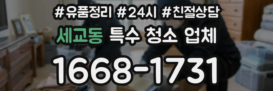 세교동 특수 청소 업체