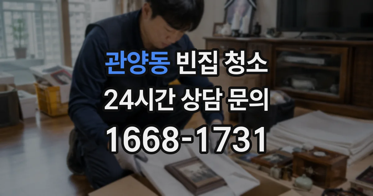 관양동 빈집 청소