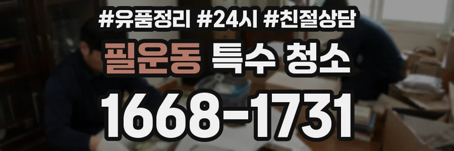 필운동 특수 청소