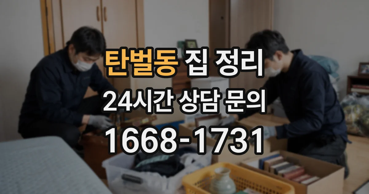 탄벌동 집 정리