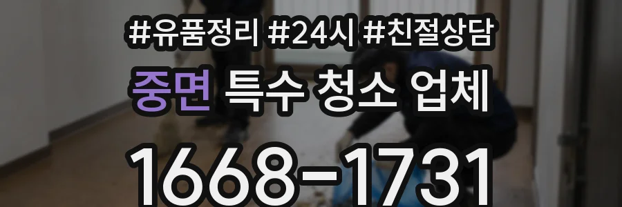중면 특수 청소 업체
