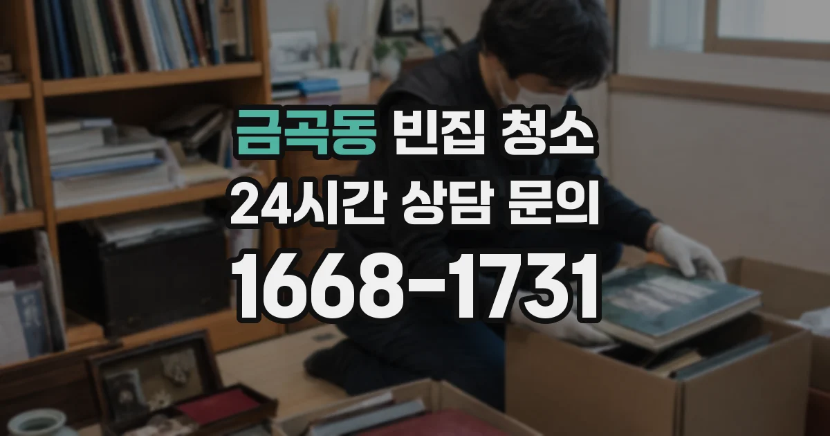 금곡동 빈집 청소