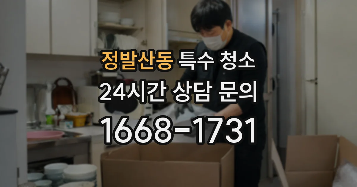 정발산동 특수 청소