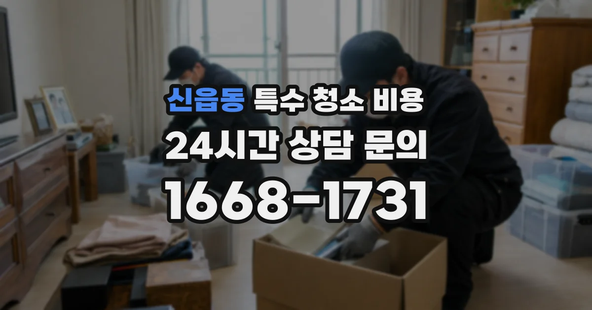 신읍동 특수 청소 비용