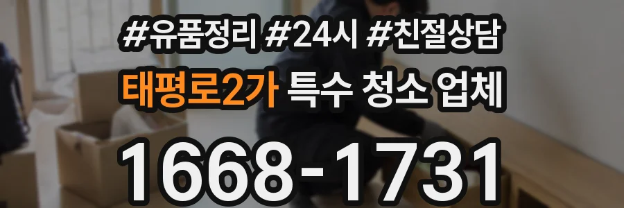 태평로2가 특수 청소 업체