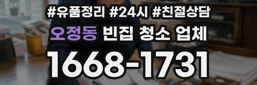 오정동 빈집 청소 업체