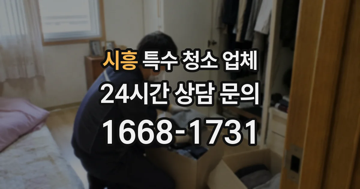 시흥 특수 청소 업체