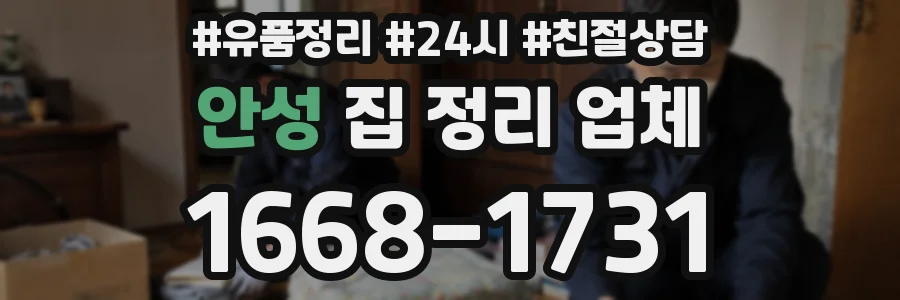 안성 집 정리 업체