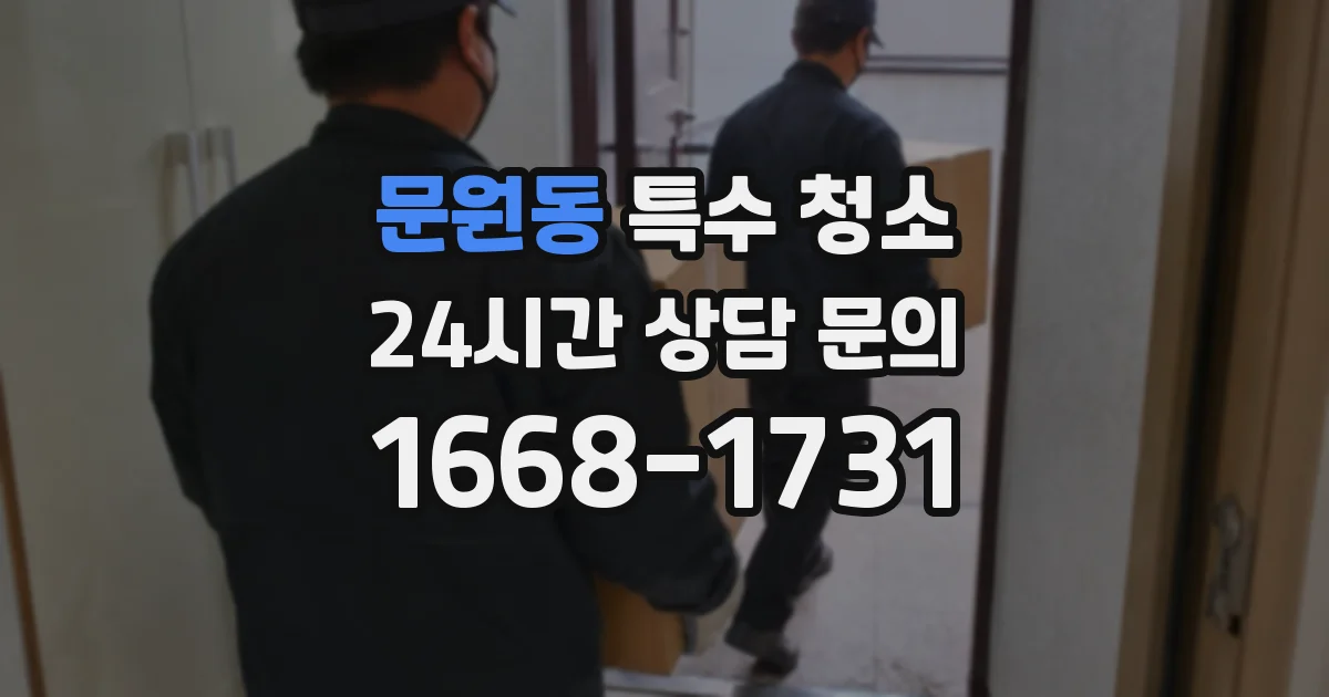 문원동 특수 청소