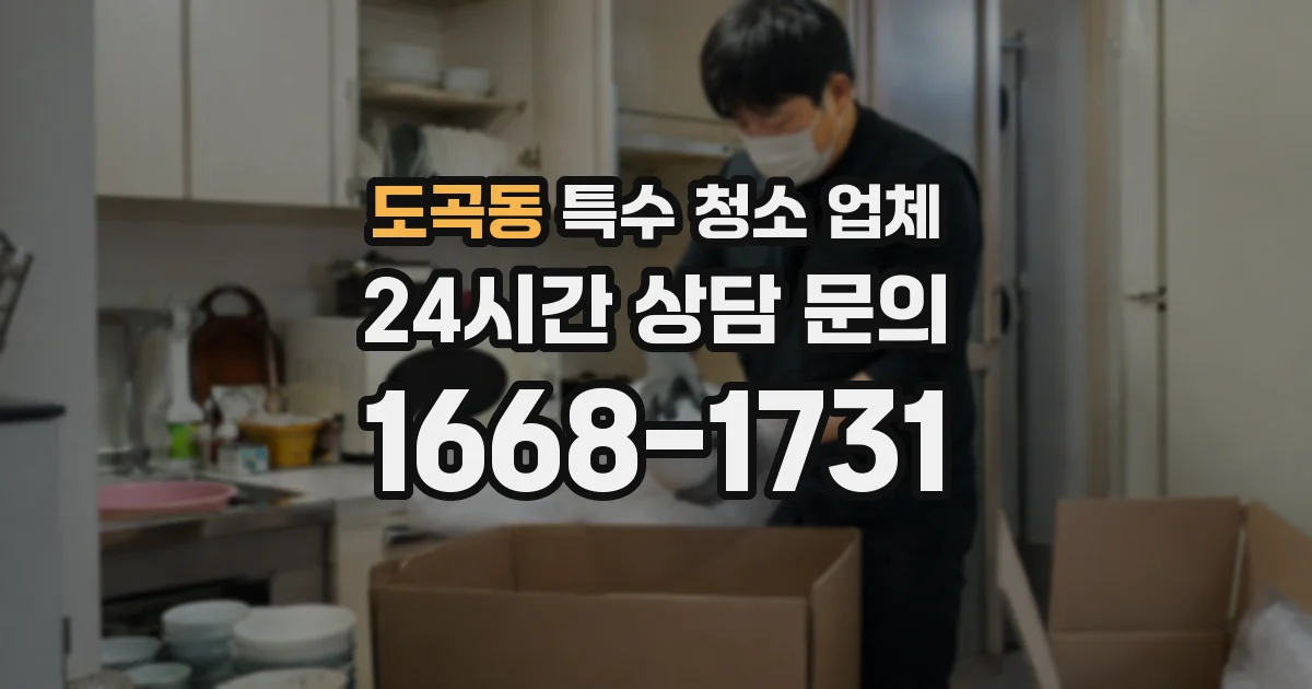 도곡동 특수 청소 업체
