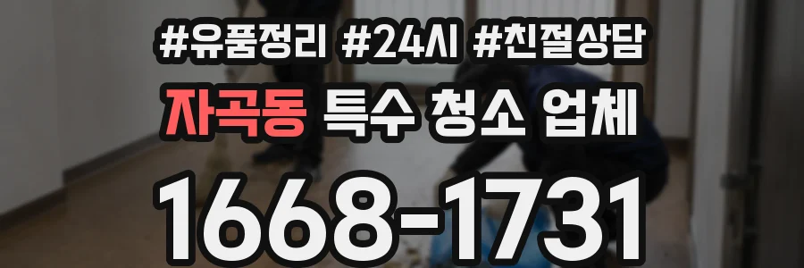 자곡동 특수 청소 업체