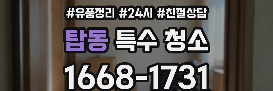 탑동 특수 청소