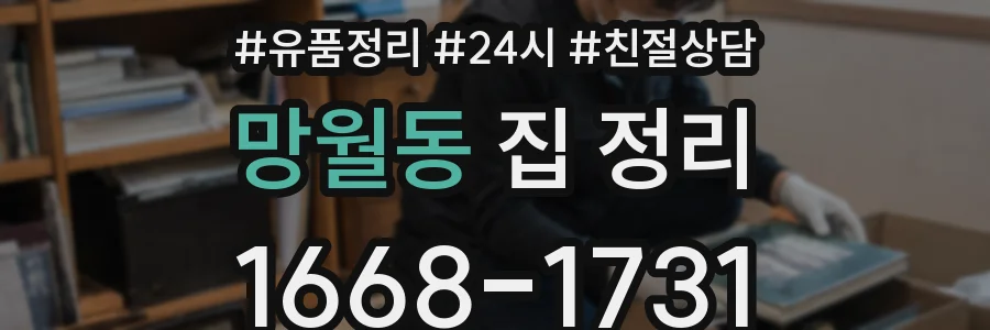 망월동 집 정리
