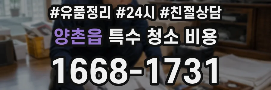 양촌읍 특수 청소 비용