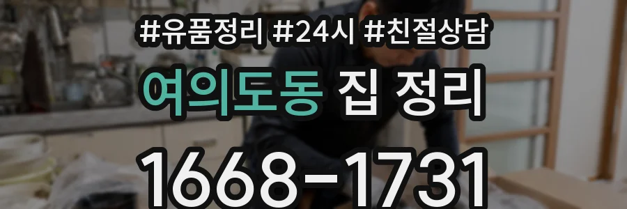 여의도동 집 정리