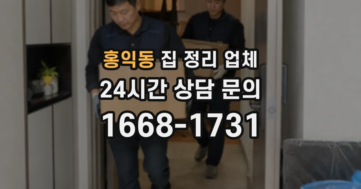 홍익동 집 정리 업체