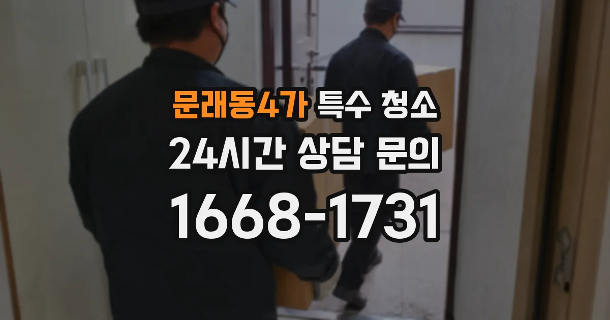 문래동4가 특수 청소
