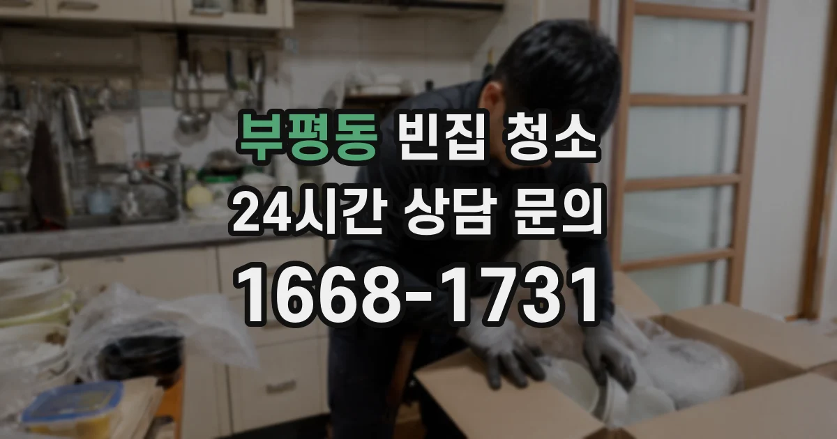 부평동 빈집 청소