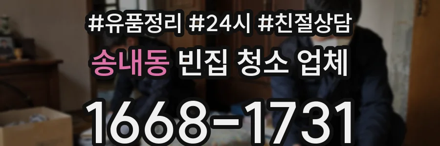 송내동 빈집 청소 업체