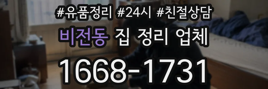 비전동 집 정리 업체