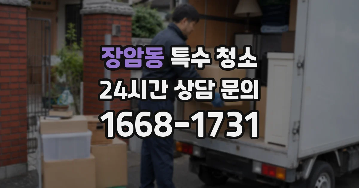 장암동 특수 청소