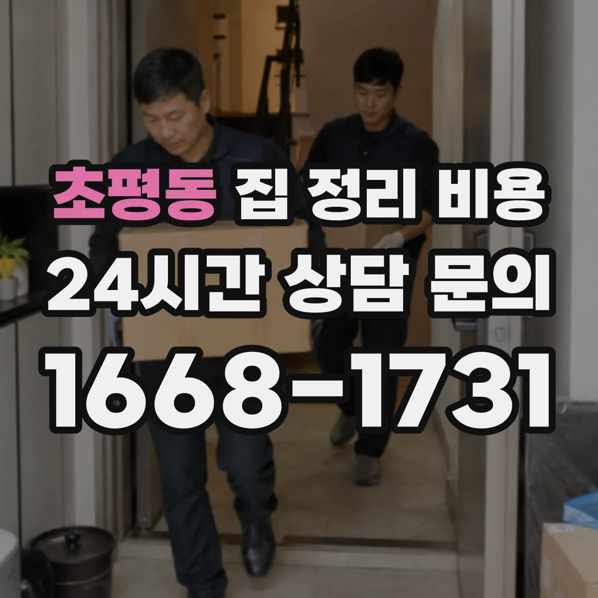 초평동 집 정리 비용