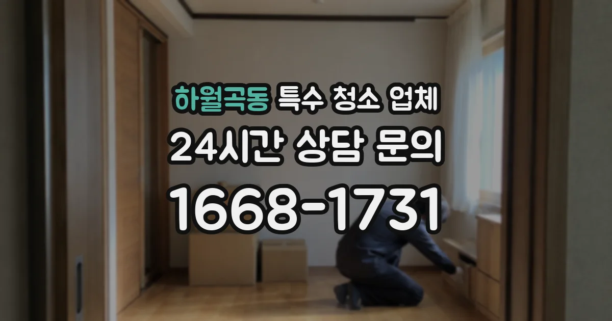하월곡동 특수 청소 업체