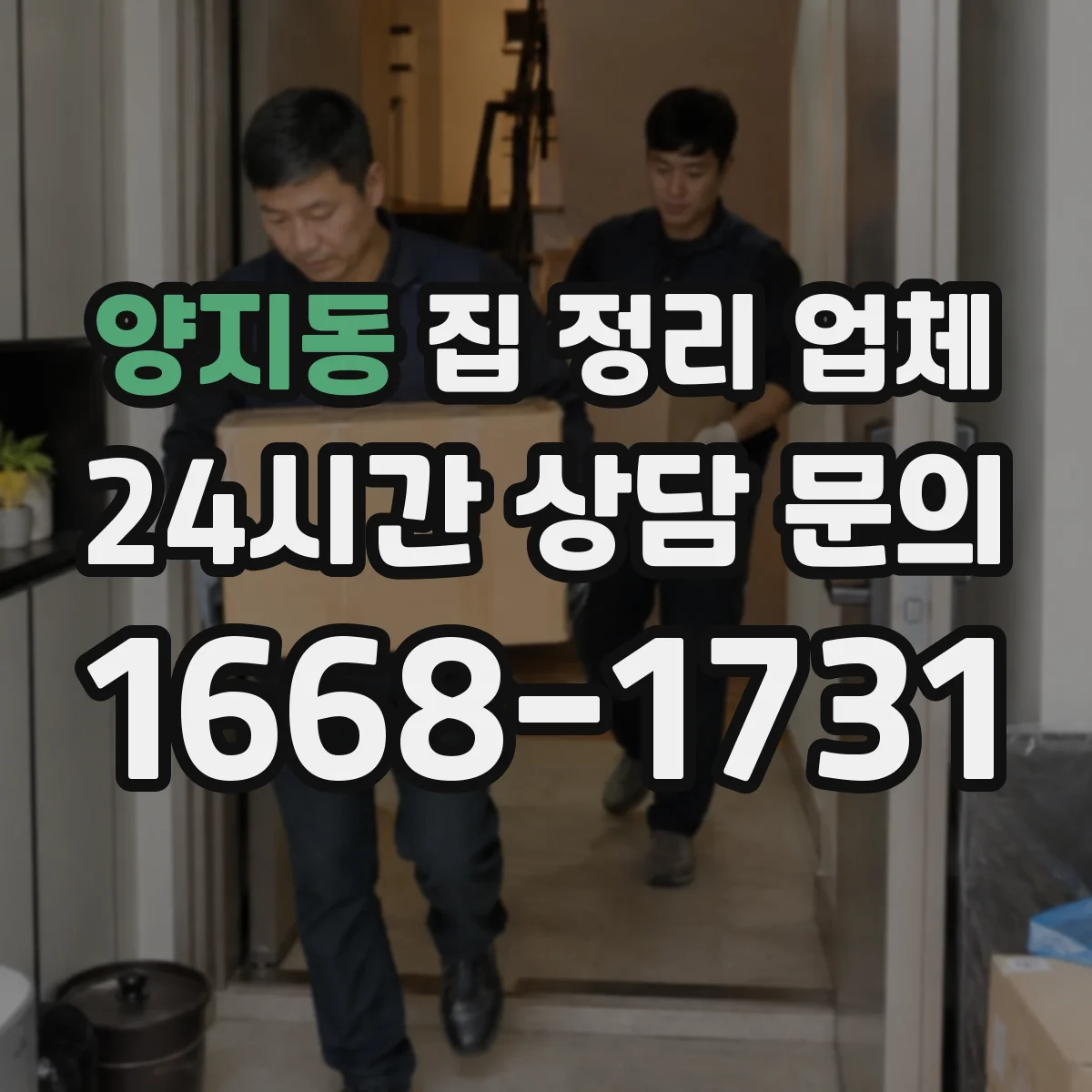 양지동 집 정리 업체