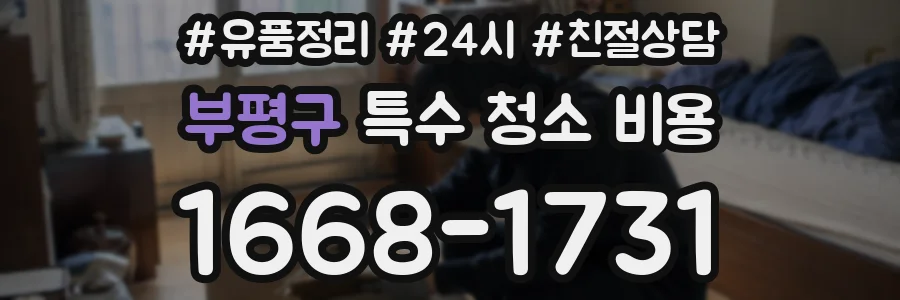 부평구 특수 청소 비용