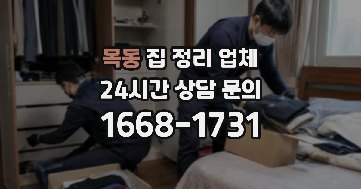목동 집 정리 업체