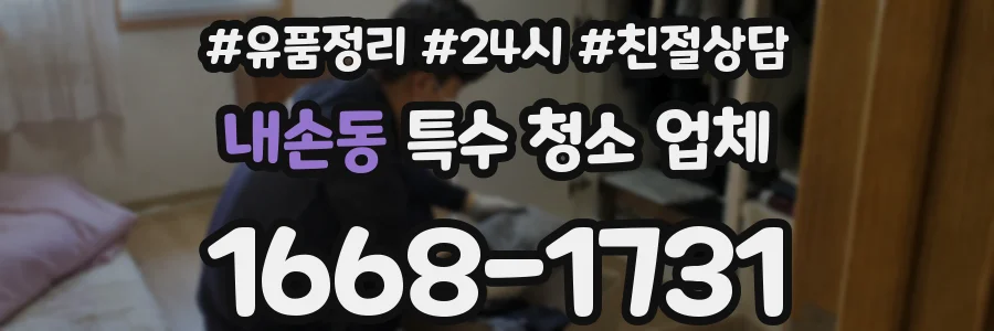 내손동 특수 청소 업체