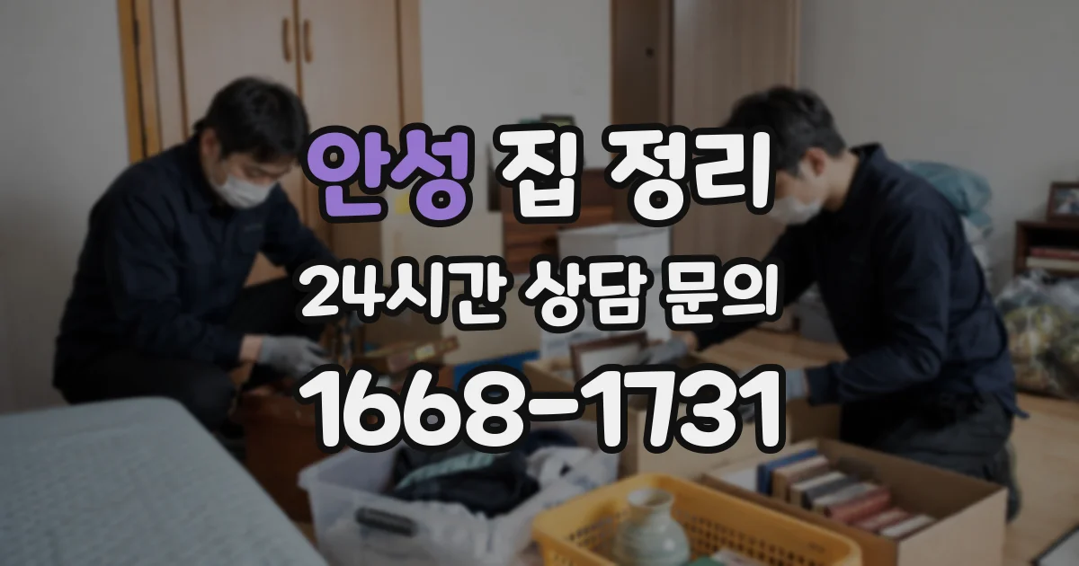 안성 집 정리