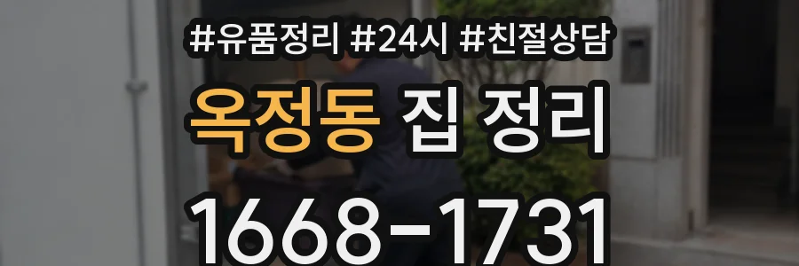 옥정동 집 정리