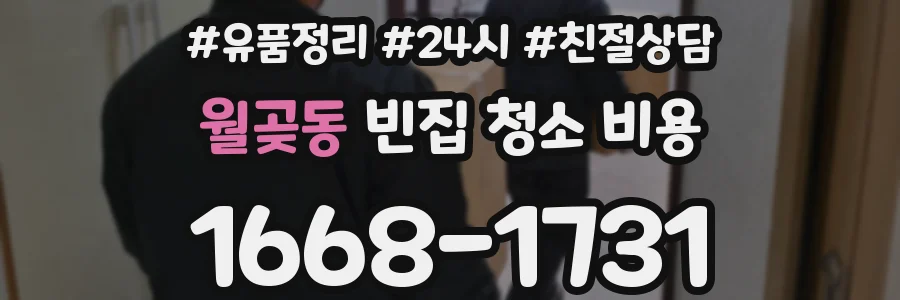 월곶동 빈집 청소 비용