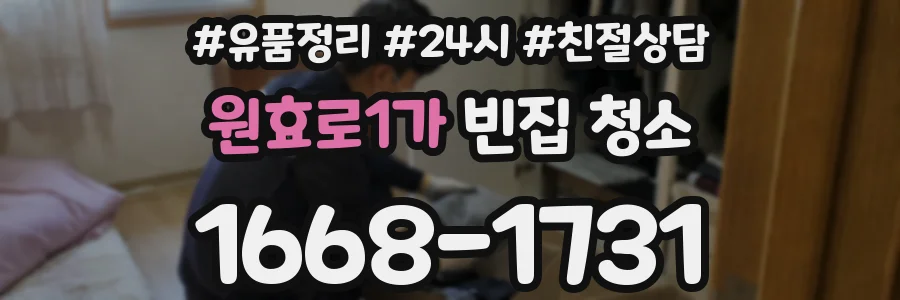 원효로1가 빈집 청소