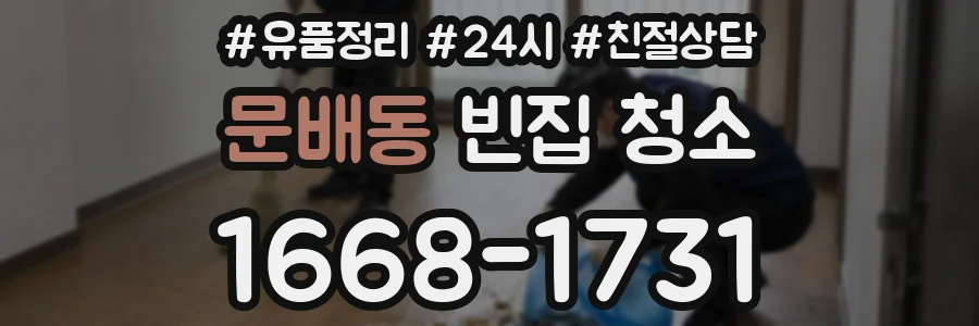 문배동 빈집 청소