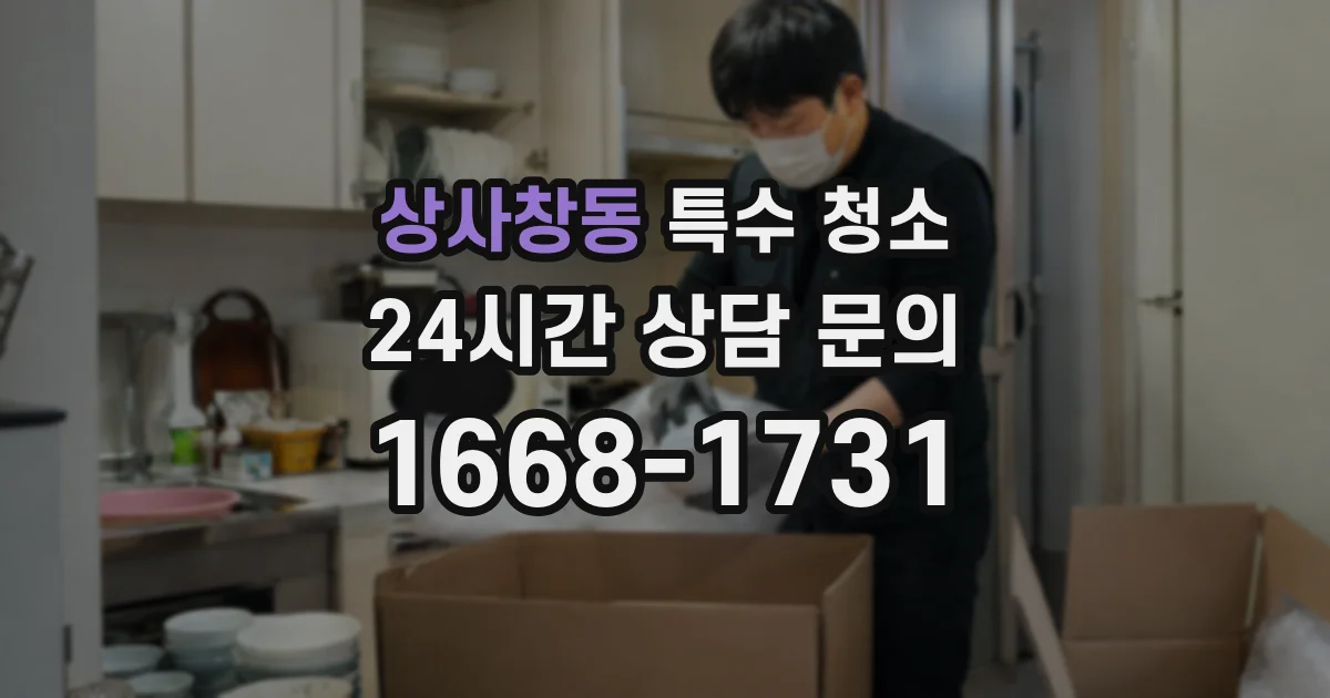 상사창동 특수 청소