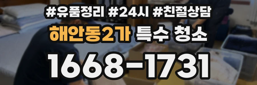 해안동2가 특수 청소