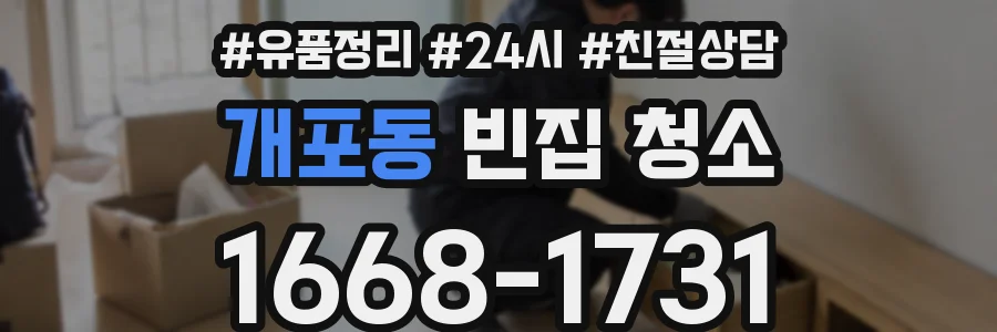 개포동 빈집 청소