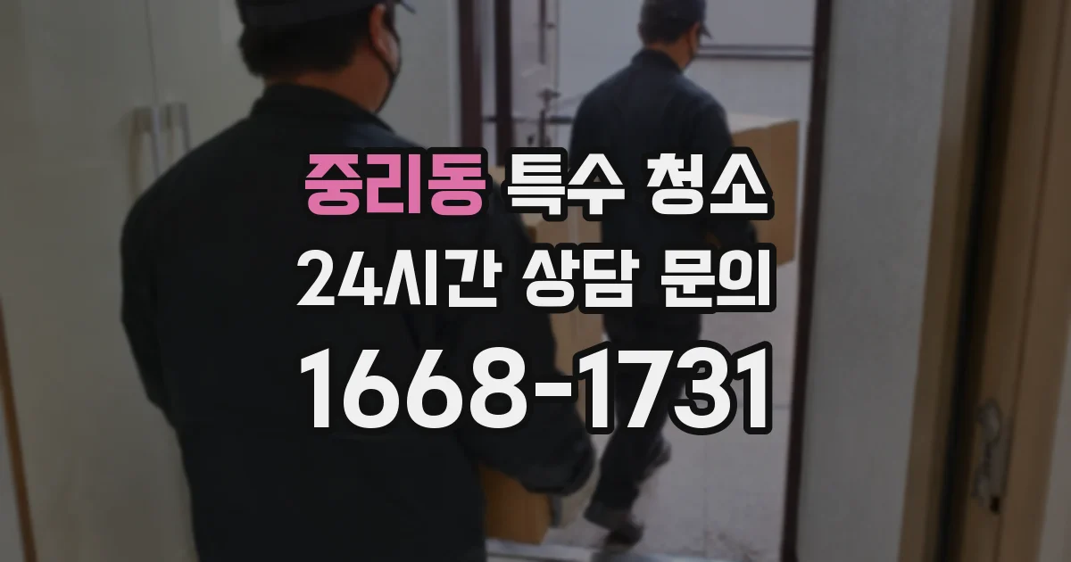 중리동 특수 청소