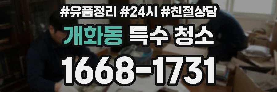 개화동 특수 청소