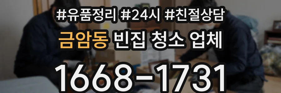 금암동 빈집 청소 업체