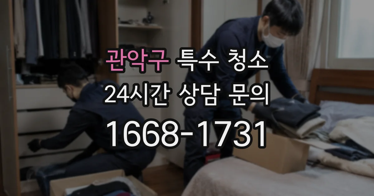 관악구 특수 청소