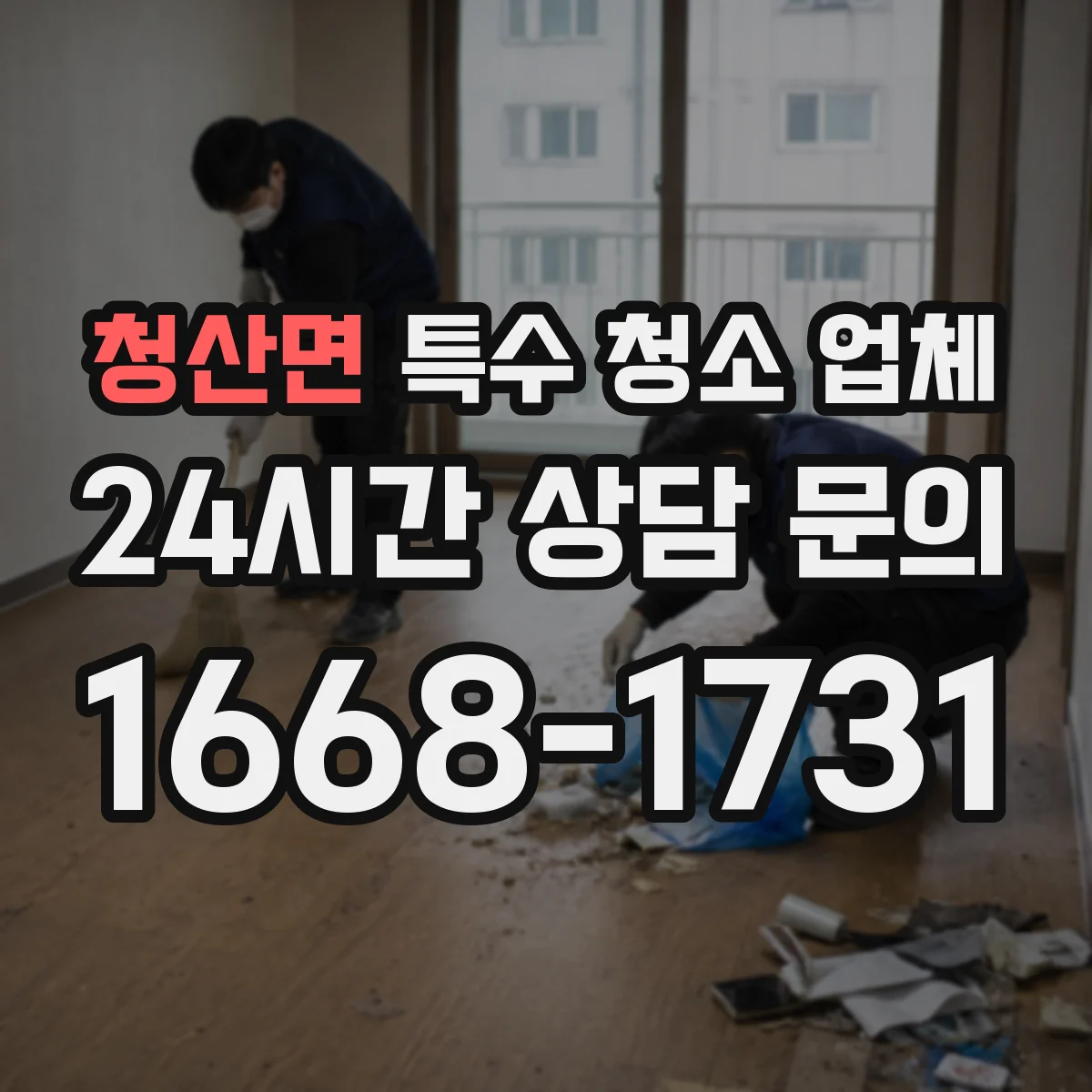 청산면 특수 청소 업체