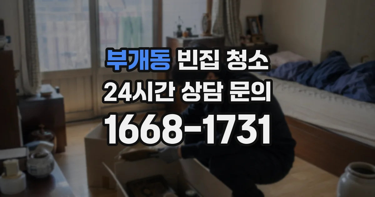 부개동 빈집 청소